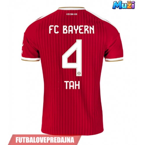 Lacne Muži Futbalové dres Bayern Munich Jonathan Tah #4 2026-27 Krátky Rukáv - Domáci